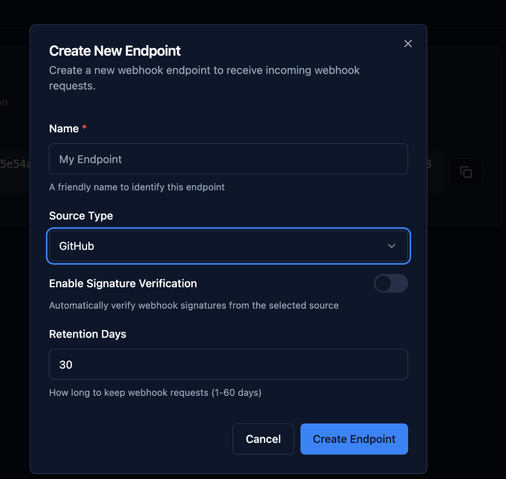 Retention Days Configuration